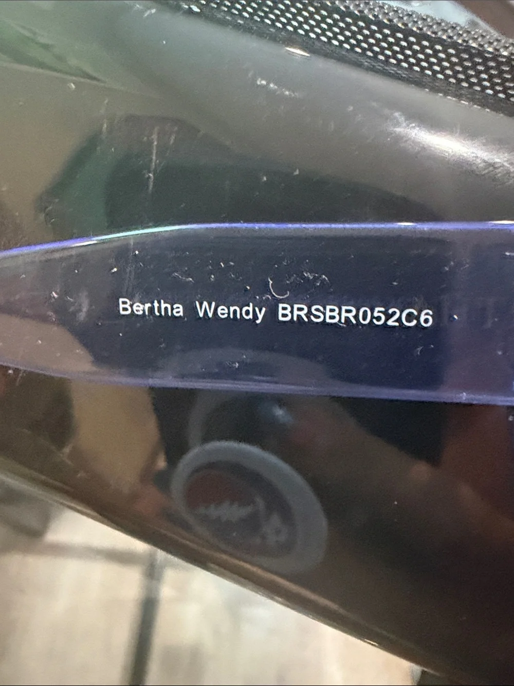 Bertha Polarized Blue Oversized Square Sunglasses